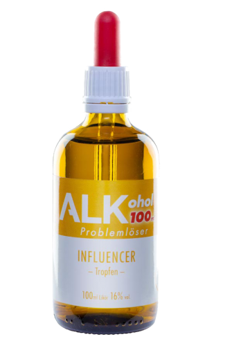 ALKohol - 100ml Problemlöser Anwendung: "INFLUENCER" 