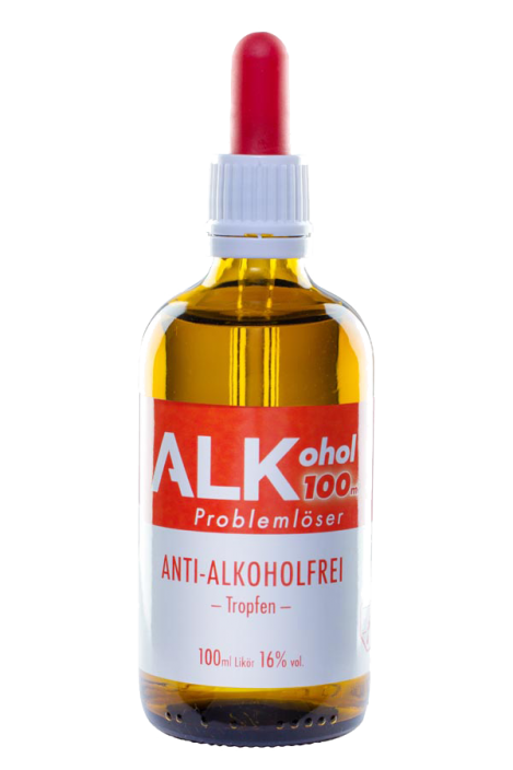 ALKohol - 100ml Problemlöser Anwendung: "ANTI-ALKOHOLFREI" 